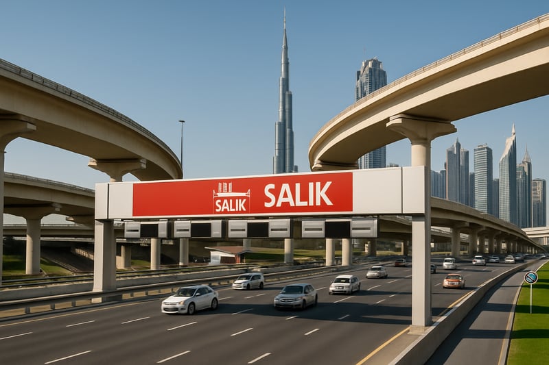 Dubai road infrastructure and toll system